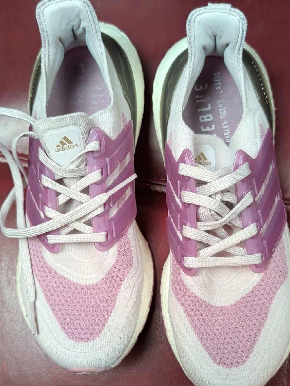 Adidas Ultraboost 21 Ice Purple Athletic Running Shoes Women's Size 8 - Picture 5 of 11